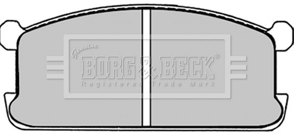 BORG & BECK Piduriklotsi komplekt,ketaspidur BBP1251